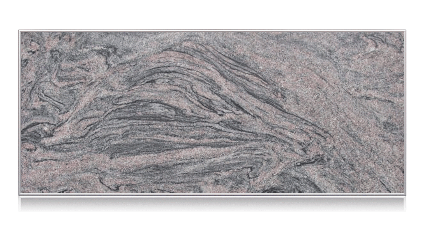 Infrarot Glasheizung mit Alurahmen inkl. Digitaldruck (Black Tiger Granit)
