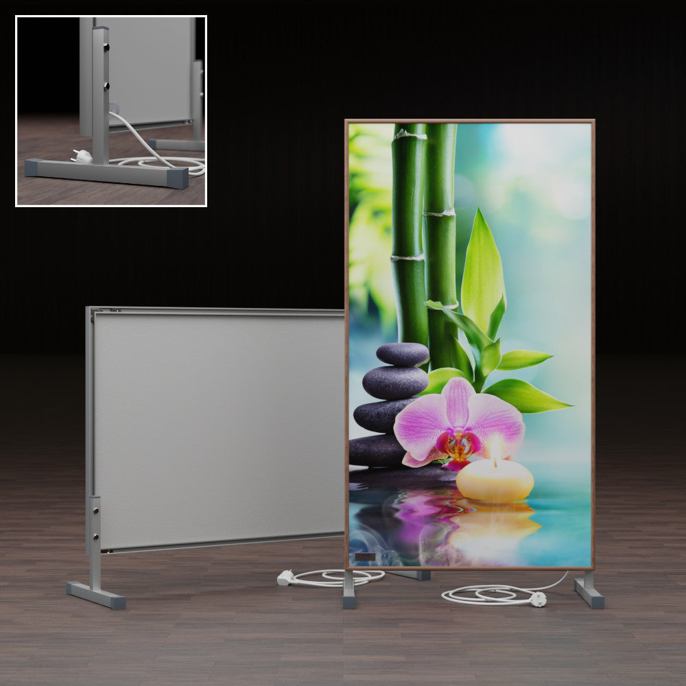 Standfüße für Glasheizungen