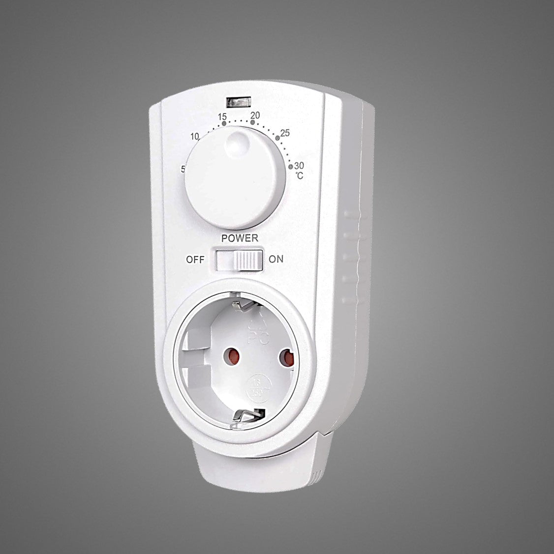 Steckdosenthermostat analog interBär mit Drehrad